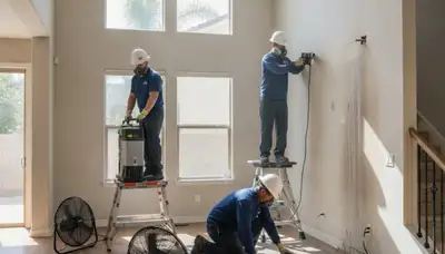 Water damage restoration team in Fair Oaks, CA providing emergency cleanup and repair services